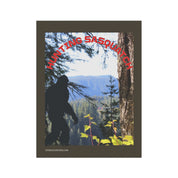 Hunting Sasquatch Scenic Bigfoot Poster for Nature Enthusiasts