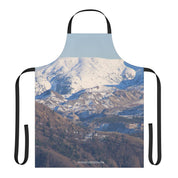 Snow-Capped Mountain Scenic View Apron For Culinary Use
