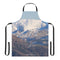 Snow-Capped Mountain Scenic View Apron For Culinary Use