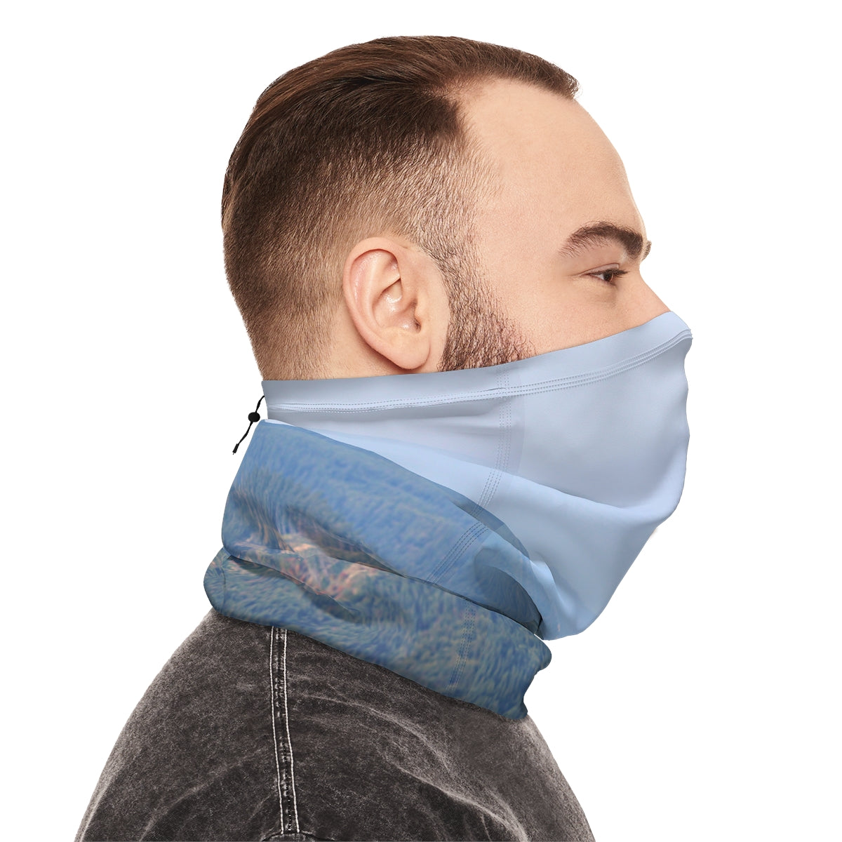 Versatile Multifunctional Blue Face Cover Gaiter Product