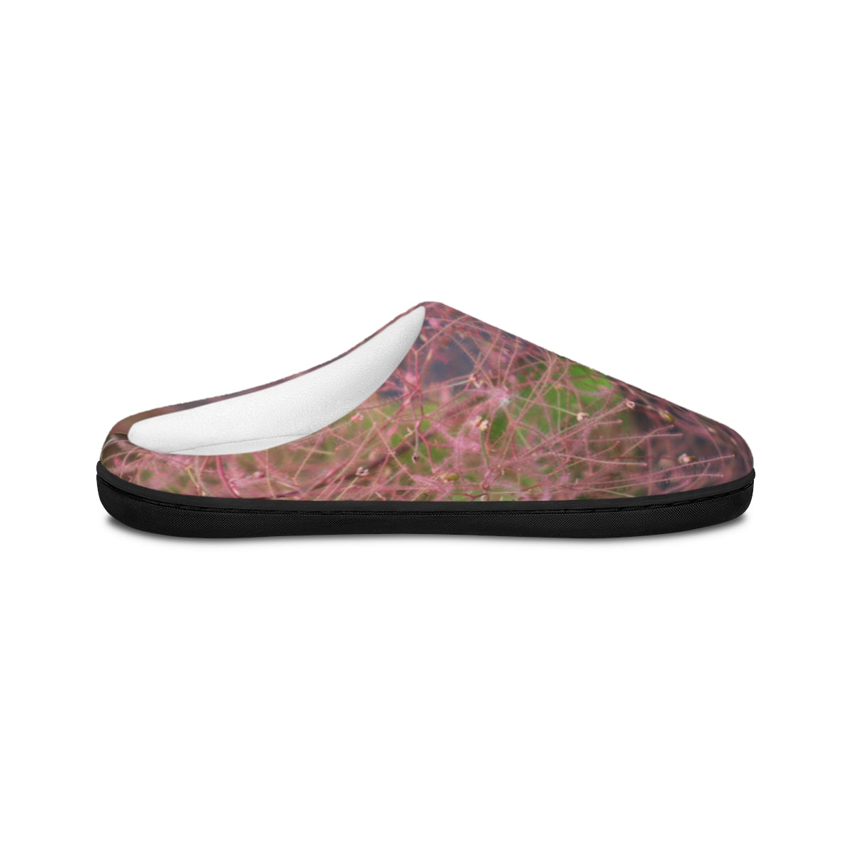 Comfortable Slippers with Artistic Pink and Green Design