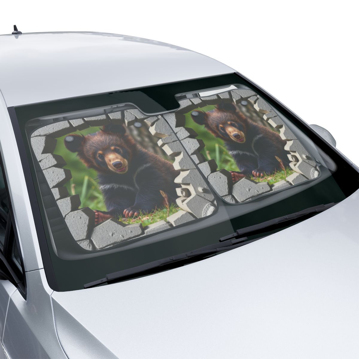 Cute Bear Design Car Windshield Sun Shade Product