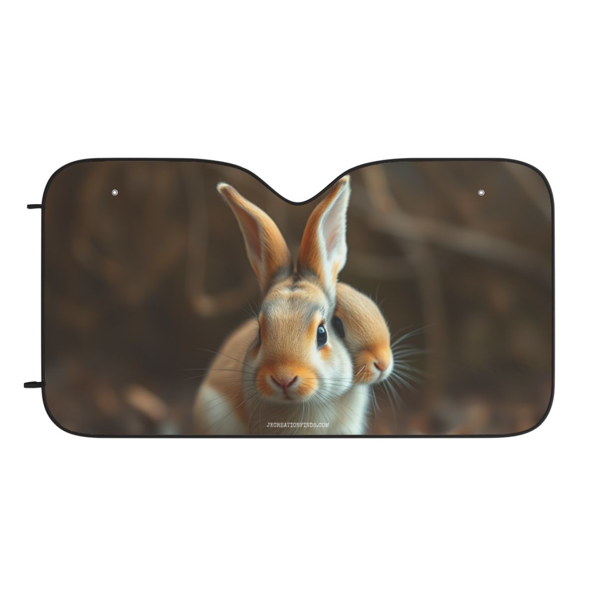 Adorable Bunny Pair Design on Sun Shade Product