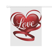 Red Heart with Love Print Valentine's Day Decor