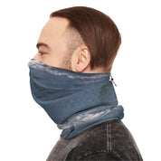 Ocean Wave Pattern Adjustable Neck Gaiter for Outdoor Use
