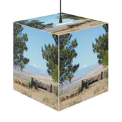 Scenic Outdoor View Pine Trees Distant Mountains product type