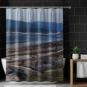 Scenic Mountain Lake Shower Curtain for Bathroom Decor