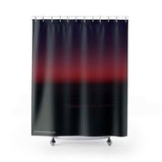 Deep Gradient Dark Red and Black Shower Curtain