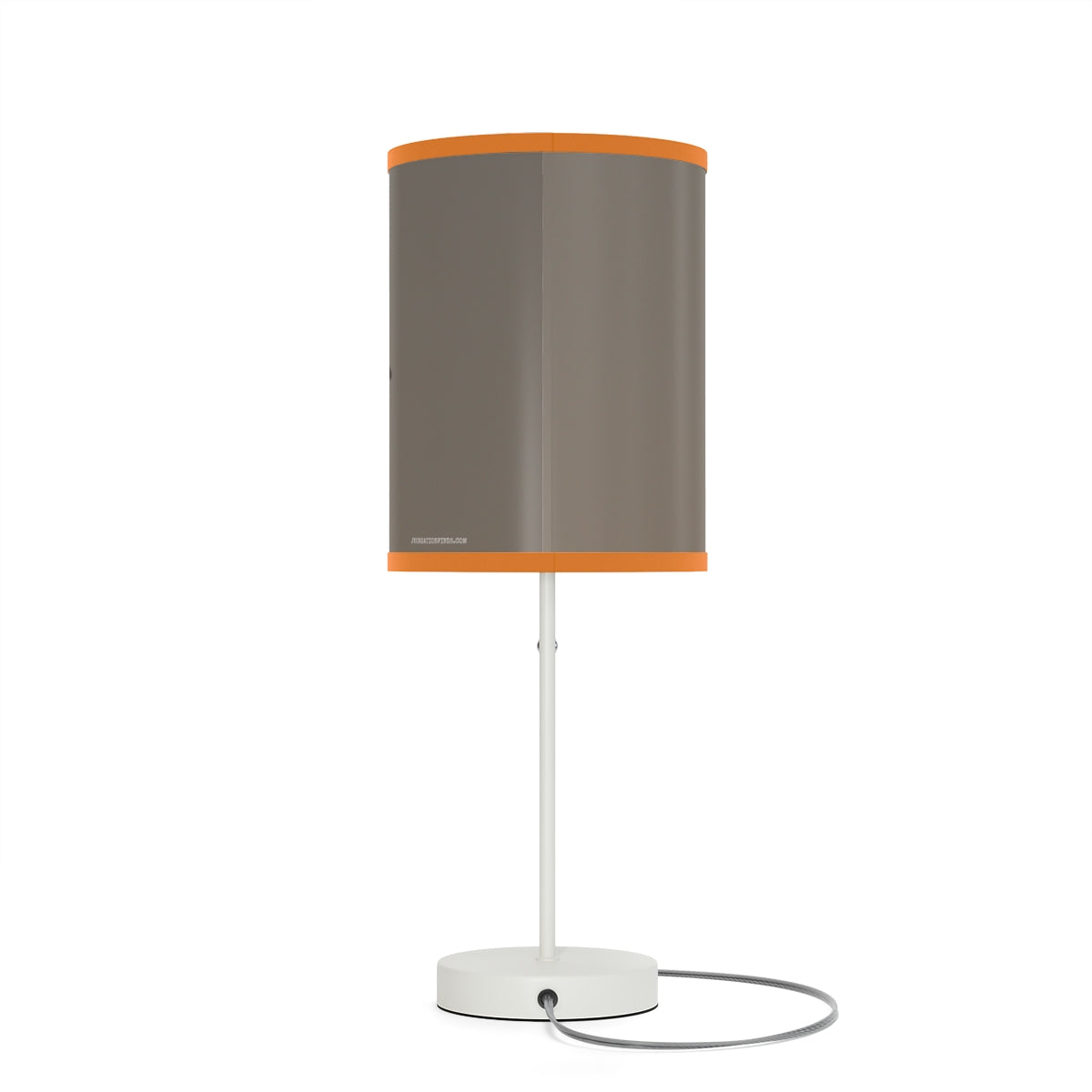 Stylish Modern Grey and Orange Table Lamp Product