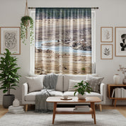 Deforested Landscape Window Curtain, River Stump Decor, Nature Window Covering, Rustic Cabin Home Decor, Eco Friendly Room Darkening