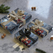 Festive Santa Wrapped Gifts with Ribbons Christmas Product