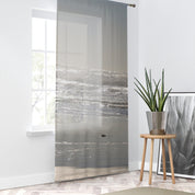 Ocean Wave Window Curtain, Beach Scenery Curtains, Coastal Home Decor, Seascape Window Treatment, Sunlight Waves, Relaxing View Curtain