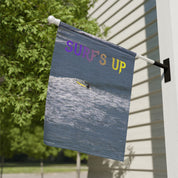Surf's Up Outdoor Flag with Surfing Design