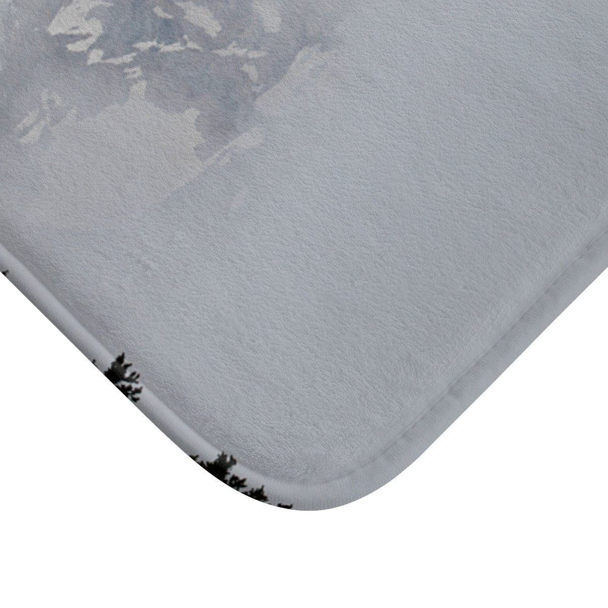 Winter Mountain Landscape Bath Mat for Cozy Home Decor
