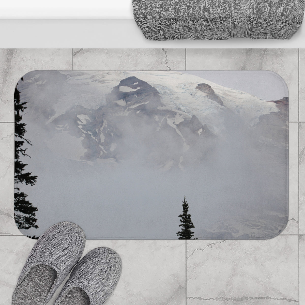 Misty Mountain Adventure Bath Mat