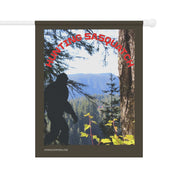 Hunting Sasquatch Scenic Forest Print Wall Flag