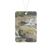 Tranquil Waterfall Scene Air Freshener for Your Car