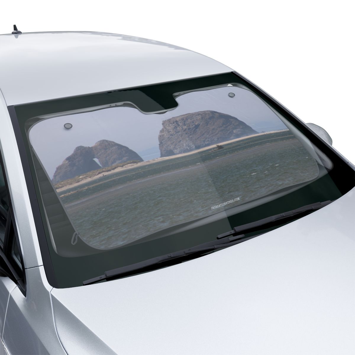 Scenic Coastal View Car Windshield Sun Shade Product