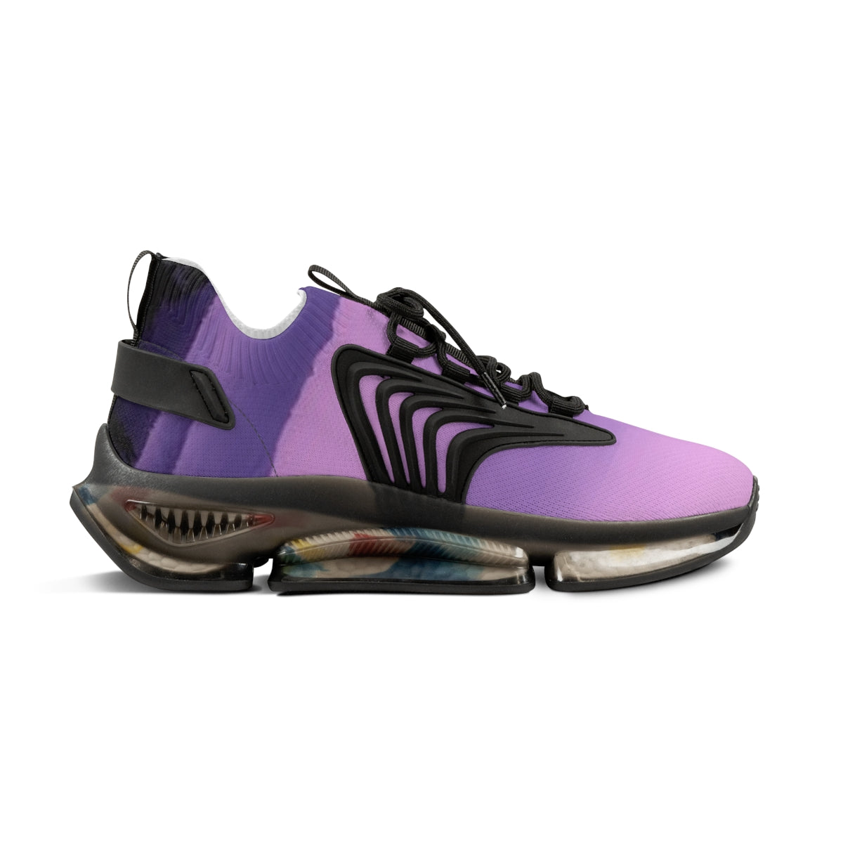 Stylish Purple and Black Athletic Sneaker Shoe