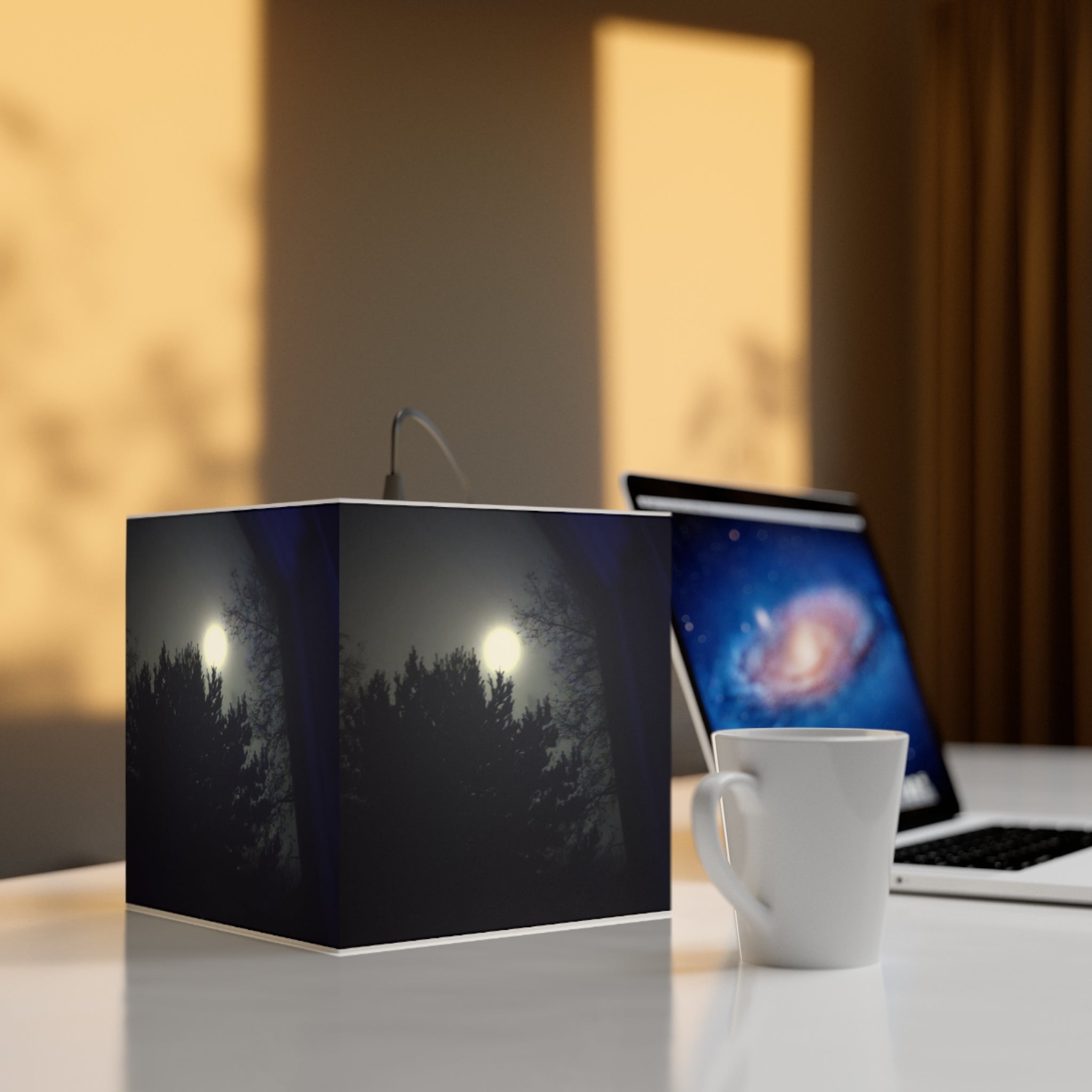 Full Moon Forest Nightscape Cube Light product type