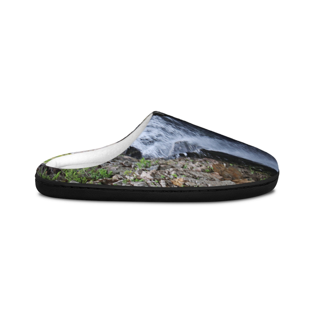 Scenic Waterfall Print Cozy Indoor Slippers product