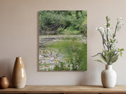Serene Pond with Green Foliage Wall Art product type