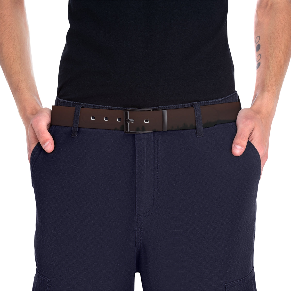 Stylish Black and Brown Belt for Casual Outfits