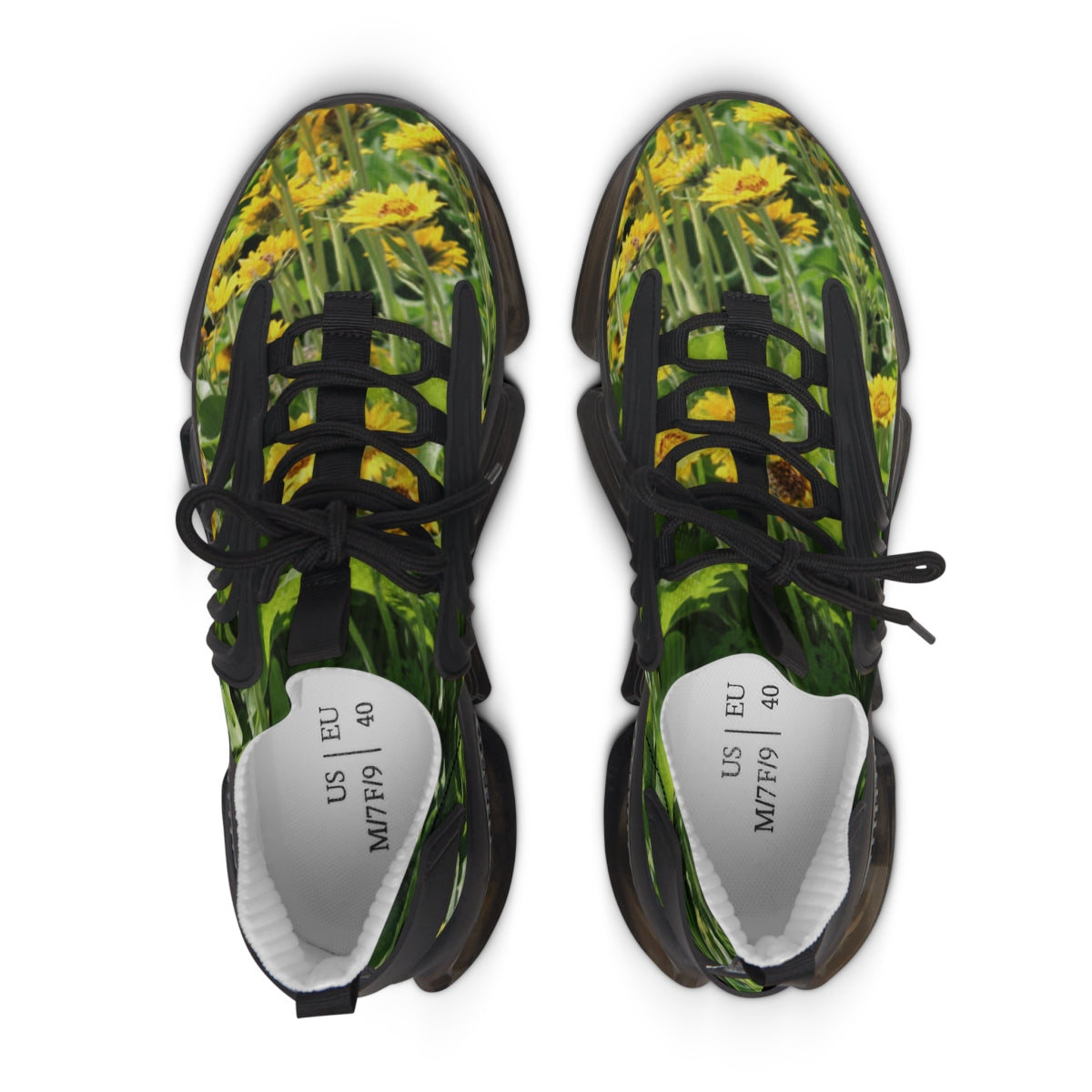 Vibrant Dandelion Design Stylish Fashionable Sneakers