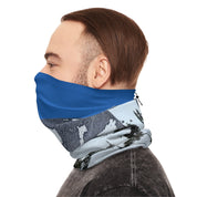 Blue and Gray Outdoor Mountain Neck Gaiter
