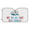 We RV As One Big Family Windshield Sunshade