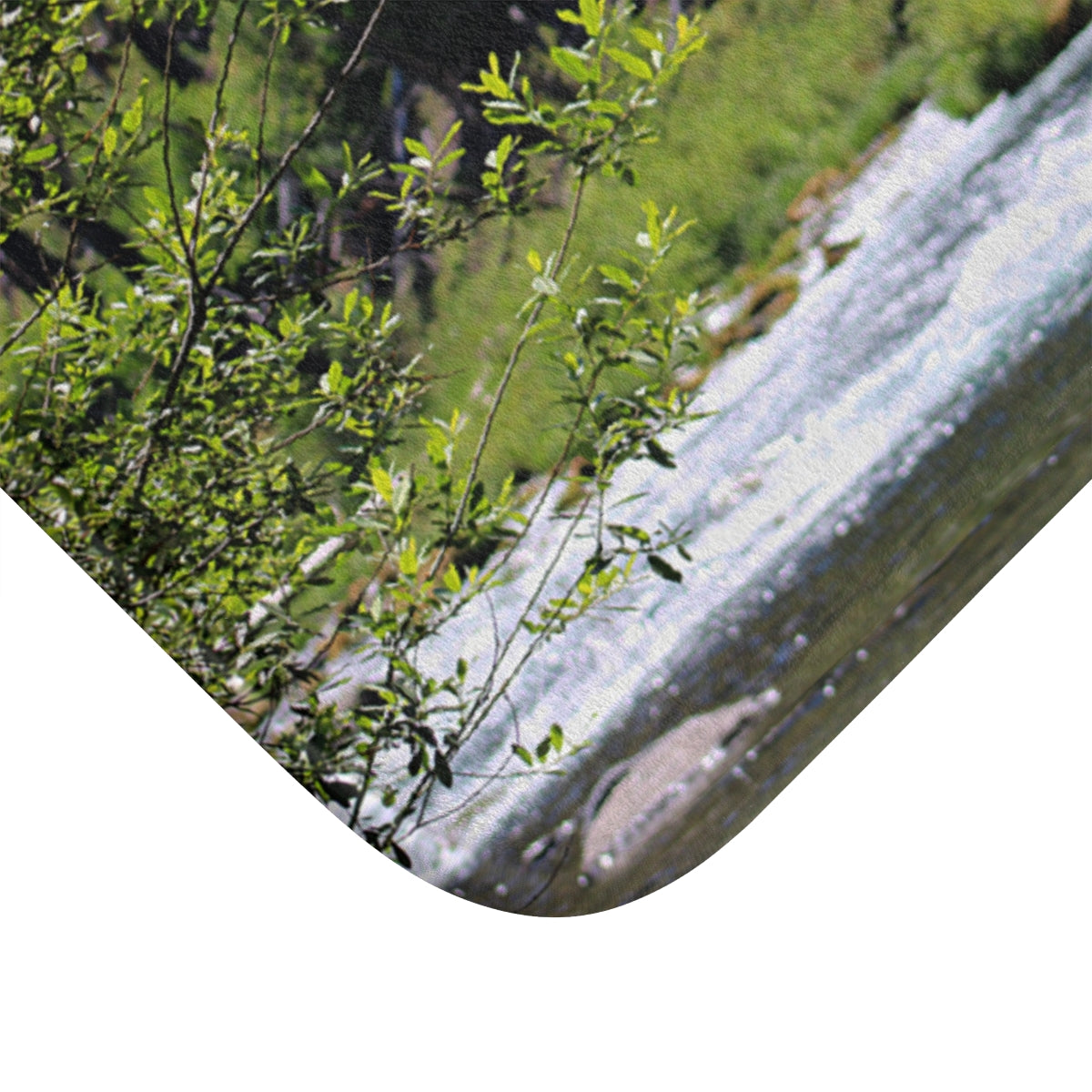 Scenic Nature River Stream Landscape with Green Foliage product