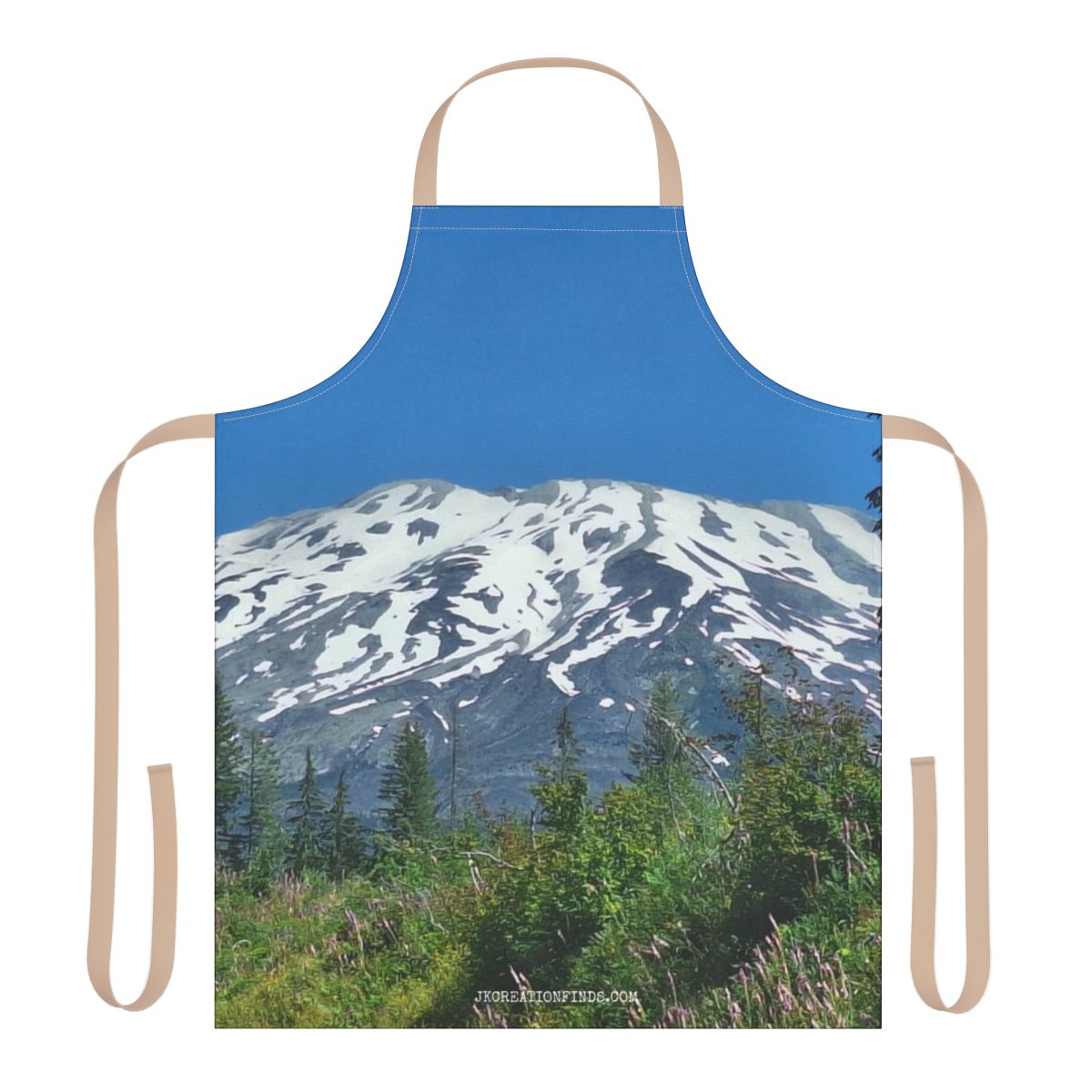 Mountain Landscape Under Clear Blue Sky Apron