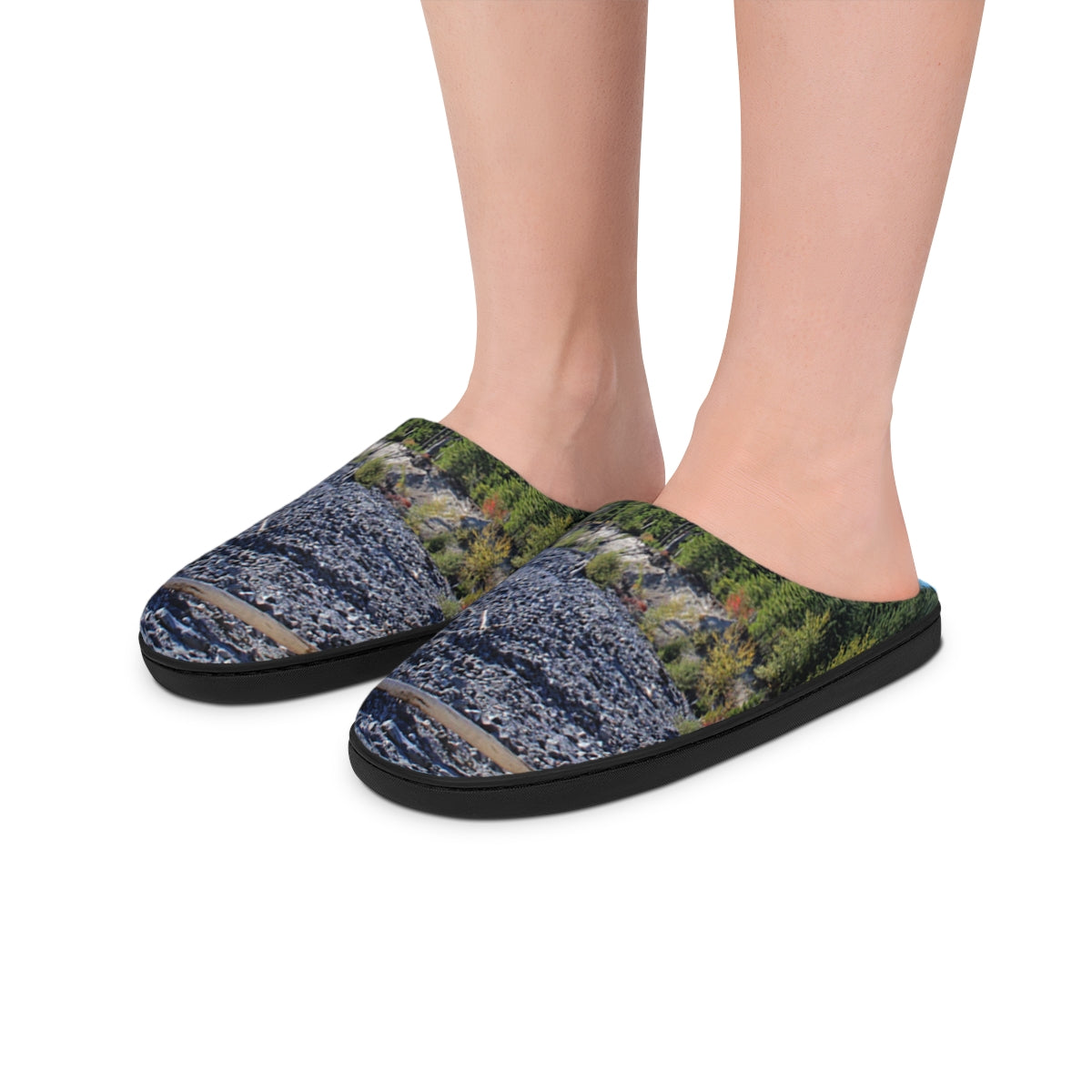 Coastal Nature Scenic Design Slip-On Footwear