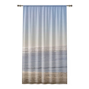 Serene Ocean View Window Curtain, Beach Scene Curtains, Coastal Home Decor, Relaxing Seascape Window Treatment, Calming Beach Photography