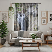 Waterfall Window Curtain, Nature Inspired, Scenic Views, Landscape Design, Relaxing Home Decor, Peaceful Atmosphere, Mountain Stream