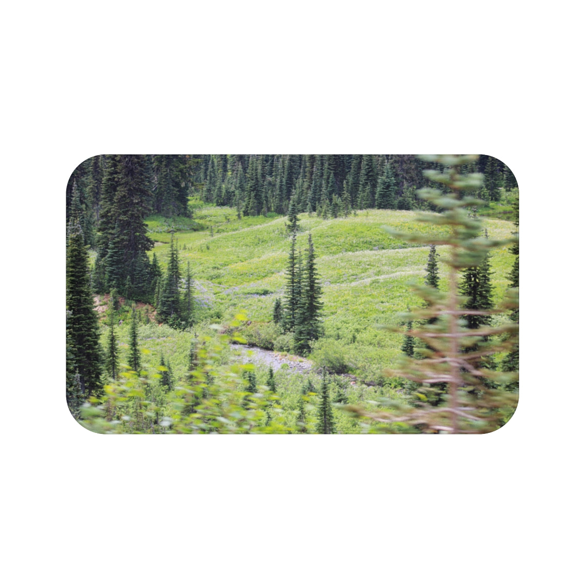 Scenic Forest Landscape Mouse Pad