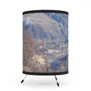 Scenic Mountain View Round Collapsible Laundry Basket