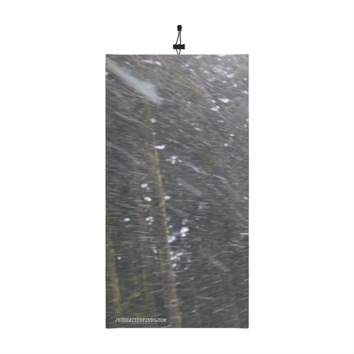 Snowstorm in Forest Outdoor Landscape Print Poster