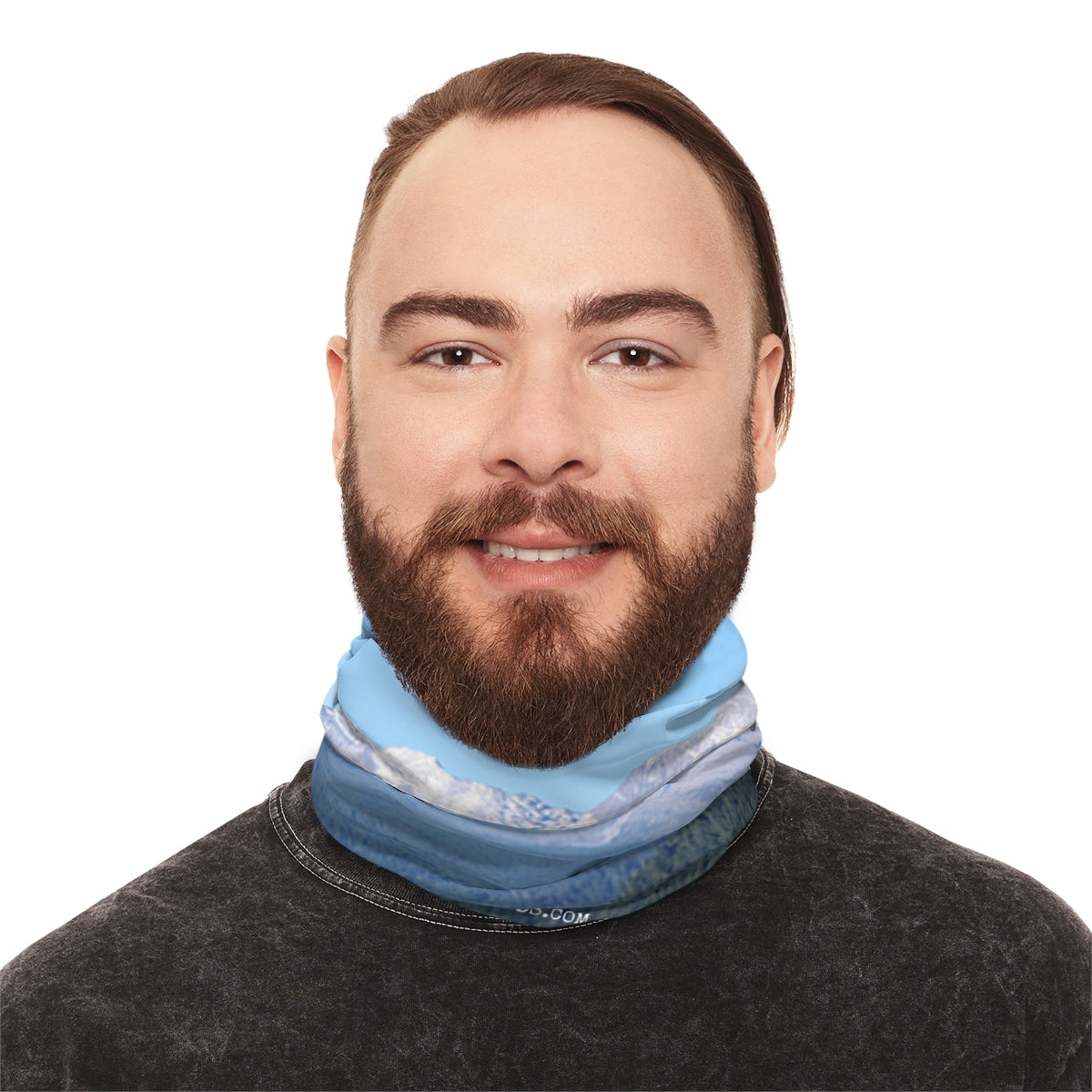 Blue Sky and Ocean Print Neck Gaiter Accessory