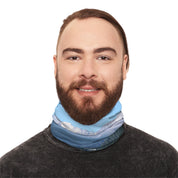 Blue Sky and Ocean Print Neck Gaiter Accessory