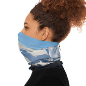 Stylish Blue and White Multi-Purpose Neck Gaiter