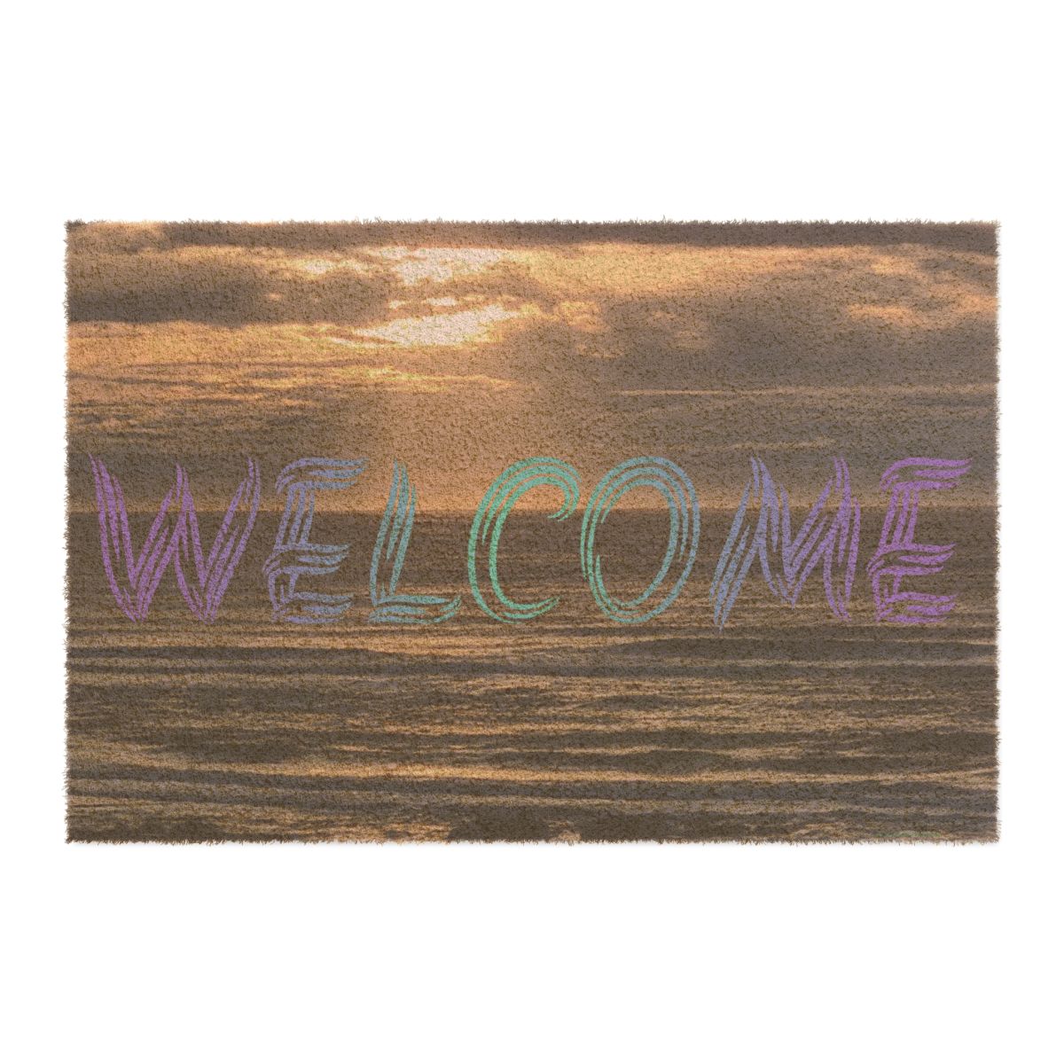 Welcome Beach Sunset Doormat