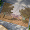 Welcome In Door Mat with Scenic Landscape Design