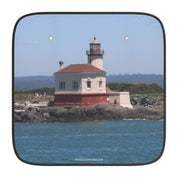 Scenic Lighthouse by the Sea Car Sunshade Accessory