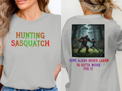 Funny Sasquatch Alien Parody Graphic Shirt