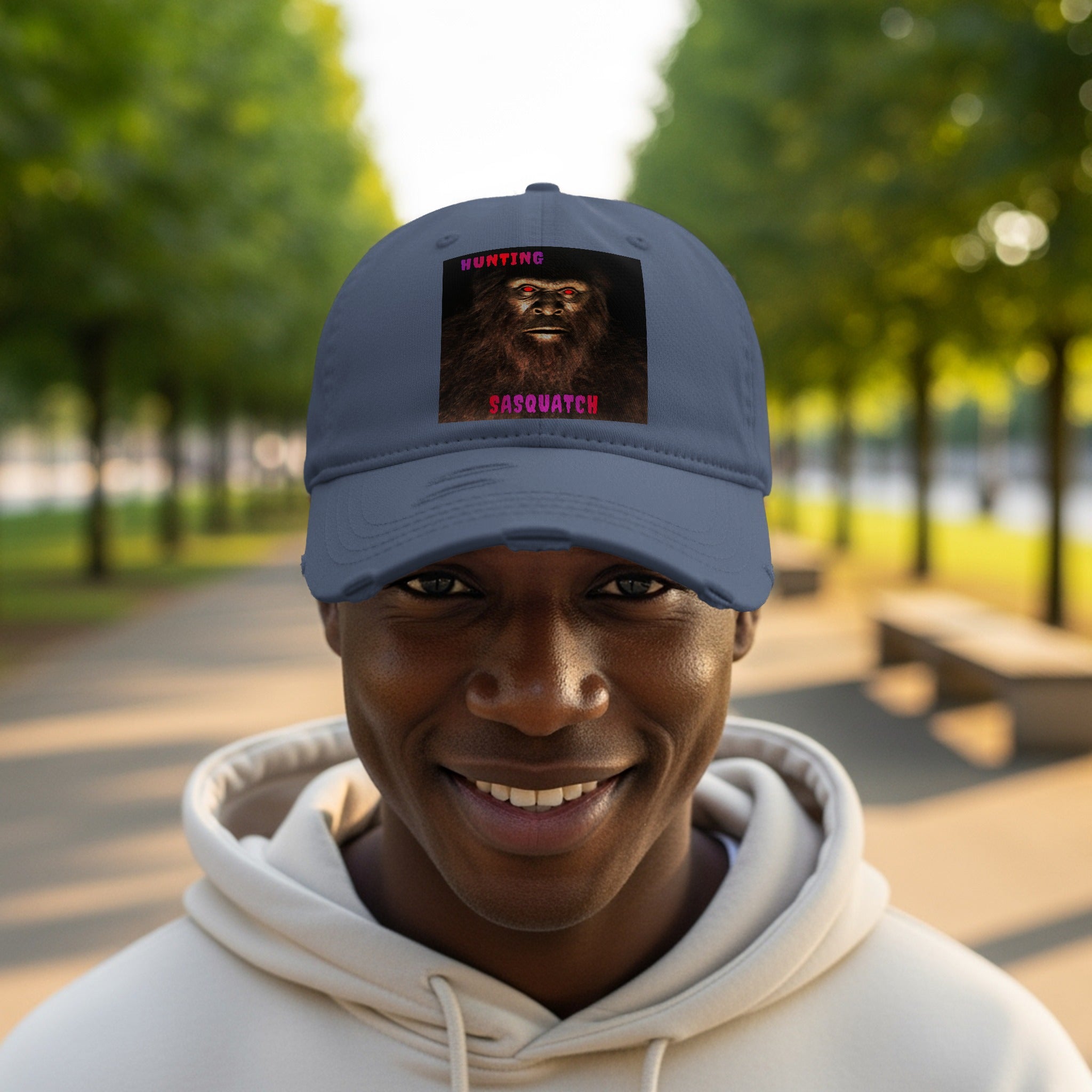 Sasquatch Hunting Graphic Design Cap product