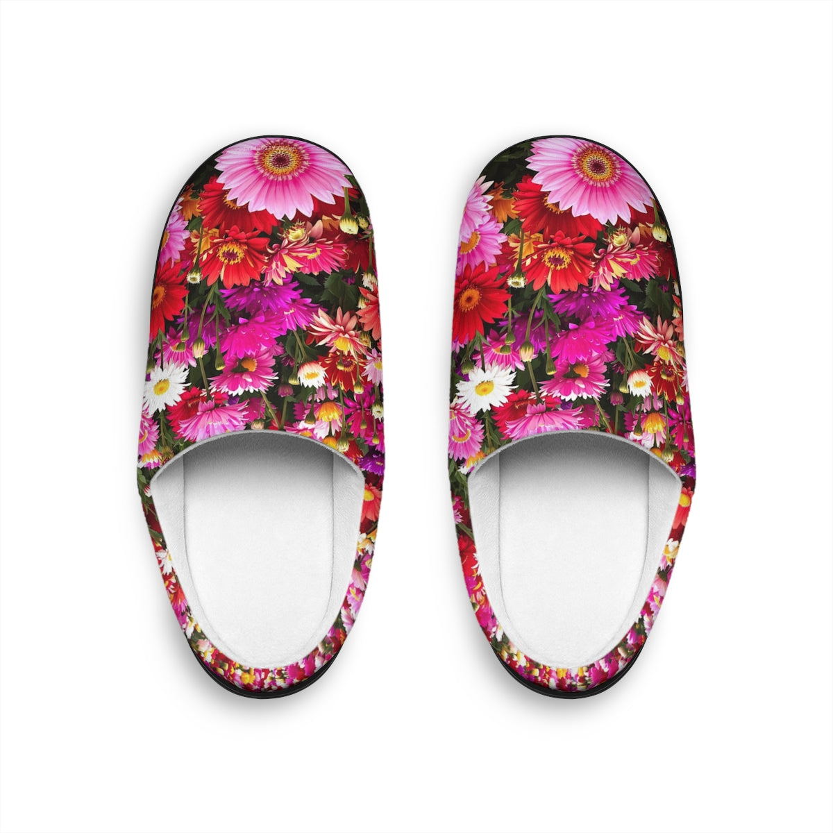 Vibrant Floral Pattern Comfortable Indoor Slippers