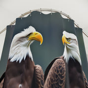 Majestic Bald Eagles Shower Curtain Bathroom Decor