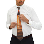 Sunset Reflection Necktie Design for Elegant Look