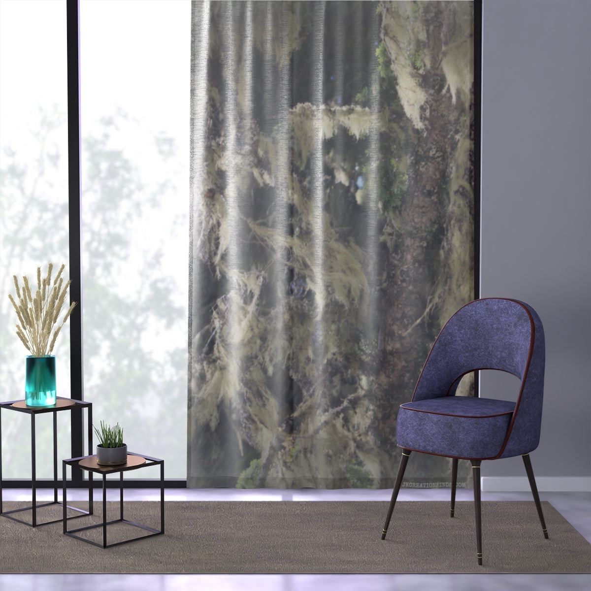Forest Nature Inspired Elegant Curtain Design Product